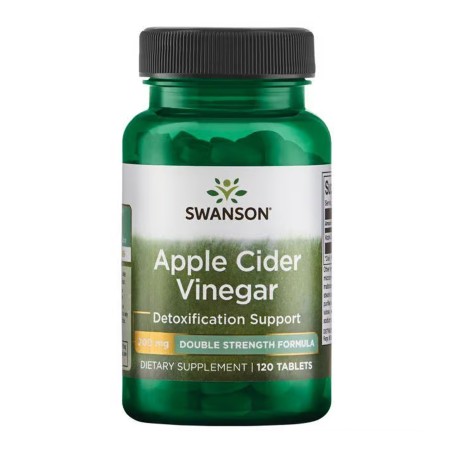 Яблучний оцет - Подвійної сили 200 мг 120 таблеток Swanson Health Products