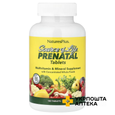 Вітаміни для вагітних Prenatal, Nature's Plus, Source of Life, 180 таблеток Natural Organics Laboratories, Inc.