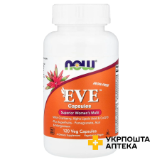 Вітаміни для жінок Єва Now Foods Eve, Women's Multi, чудовий комплекс веган. м'які №120 NOW FOODS (США)