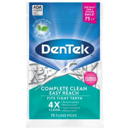 DenTek Комплексне очищення Задні зуби Флос-зубочистки, 75 шт. DenTek Oral Care, Inc (США)