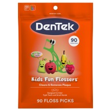 Дитячі флоси з тримачами, дикий фрукт, 90 шт. DenTek Oral Care, Inc