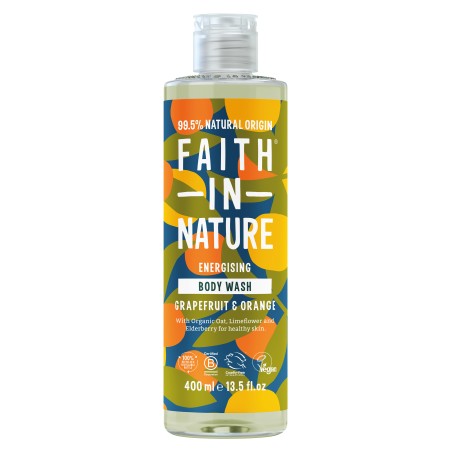 Faith In Nature гель для душу натуральний гель 400 мл, грейпфрут та  апельсин Faith in Nature (Великобританія)