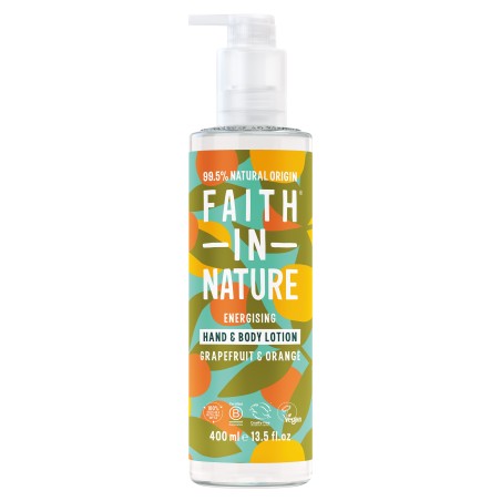 Faith In Nature лосьйон натуральний для рук та тіла 400 мл, грейпфрут та  апельсин Faith in Nature (Великобританія)