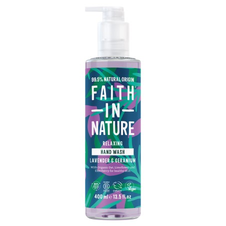 Faith in Nature мило рідке натуральне для рук мило 400 мл, лаванда та герань Faith in Nature (Великобританія)