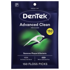 Флос-зубочистки Потрійне очищення, 150 шт. DenTek Oral Care, Inc