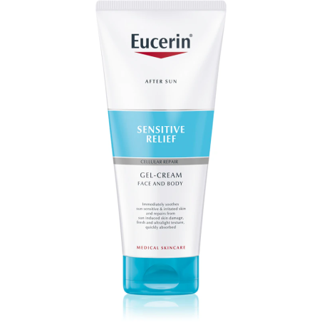Гель-крем для обличчя та тіла Eucerin Sun Protection After Sun після засмаги сонцезахисний ультралегкий, 200 мл Байєрсдорф (Німеччина)