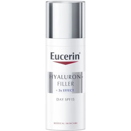 Крем для обличчя Eucerin Hyaluron-Filler + 3x Effect SPF15 денний легкий проти зморшок для нормальної та комбінованої шкіри, 50 мл Байєрсдорф (Німеччина)