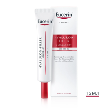 Крем для шкіри навколо очей Eucerin Hyaluron-Filler + Volume Lift SPF15 з ліфтинг-ефектом для відновлення контуру, 15 мл Байєрсдорф (Німеччина)