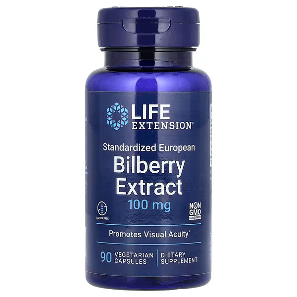 Лайф Екстеншн Стандартизований екстракт чорниці 100 мг капс. №90 Quality Supplements and Vitamins, Inc