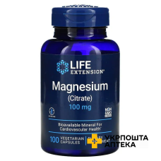 Магнію цитрат Life Extension Magnesium (Citrate) 100 мг веган. капс. №100 Quality Supplements and Vitamins, Inc (США)