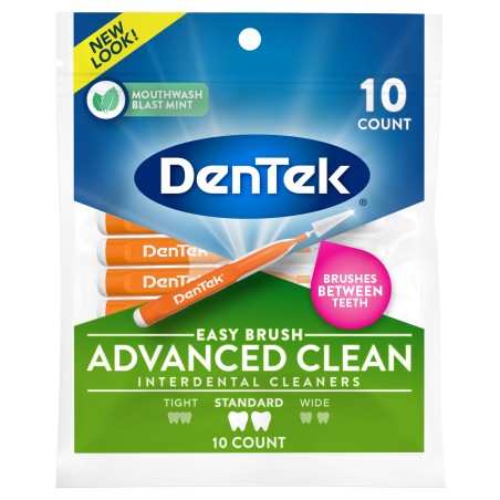 Міжзубні щітки зручне очищення для стандартних проміжків, 10 шт. DenTek Oral Care, Inc (США)