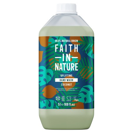 Натуральне рідке мило для рук Faith In Nature з кокосом, 5 л Faith in Nature