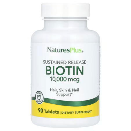 Натурес плюс Біотин повільного вивільнення табл. 10 000 мкг №90 Natural Organics Laboratories, Inc.
