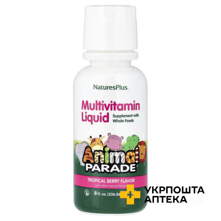 Nature’s Plus Мультивітаміни для дітей рідкі фл. 236,56 мл тропічний смак Natural Organics Laboratories, Inc. (США)