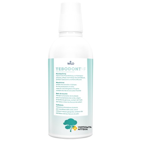 Ополіскувач для порожнини рота TEBODONT® 500 мл, з фторидом Dr. Wild & Со.AG (Швейцарія)