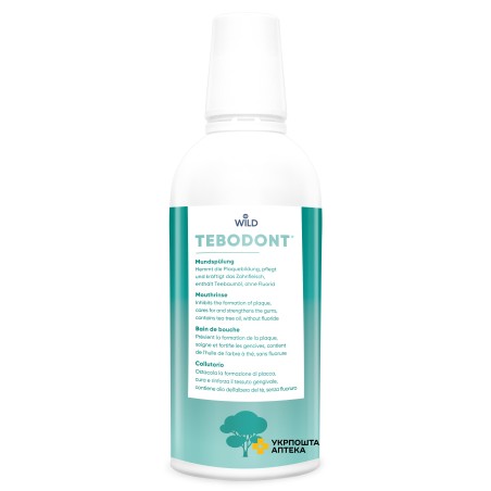 Ополіскувач для ротової порожнини TEBODONT® 500 мл, без фторида Dr. Wild & Со.AG (Швейцарія)