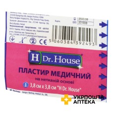 Пластир бактерицидний H Др. Хаус 3,8 см * 3,8 см, на н/ткан. основі Jiangsu Nanfang Medical Co., Ltd (Китай)