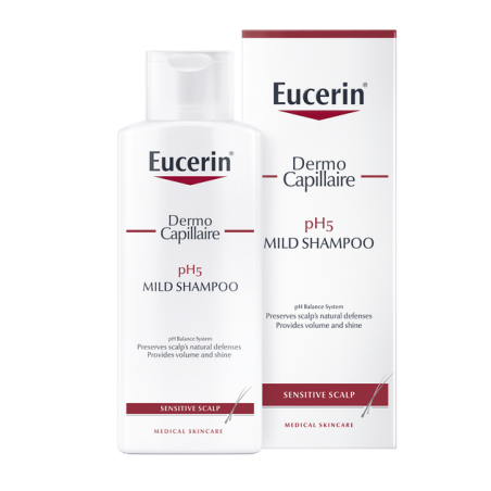 Шампунь Eucerin DermoCapillaire рН5 шампунь для чутливої шкіри голови, 250 мл Байєрсдорф (Німеччина)