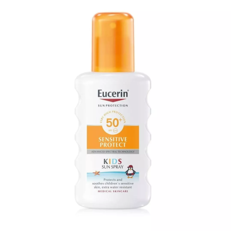 Спрей сонцезахисний Eucerin Sun Protection SPF50+ Sensitive Protect Kids для дітей від 1 року, 200 мл
 Байєрсдорф (Німеччина)