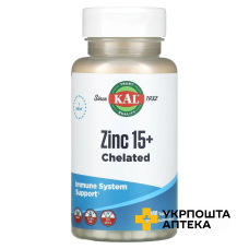 Цинк 15+ KAL Zinc 15+, з гідрохлоридом бетаїну та мікроелементами табл. №100 KAL Nutritional (США)