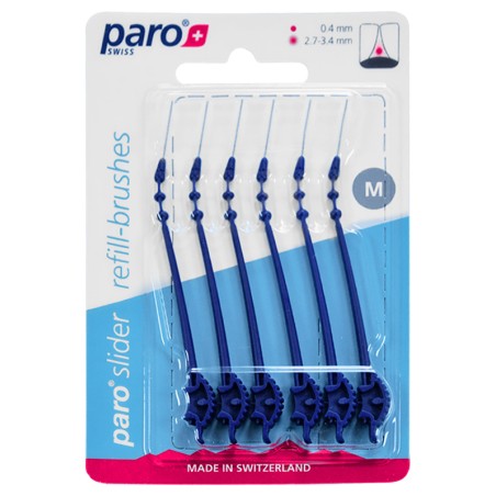 Змінні міжзубні щітки Paro slider M, 6 шт. Esro AG