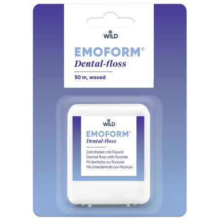 Зубна нитка Емоформ 50 м, вощеная с фтором Dr. Wild & Со.AG (Швейцарія)