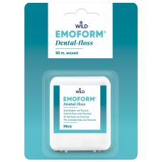 Зубна нитка Emoform, вощена, з фторидом та м'ятою, 50 м Dr. Wild & Со.AG
