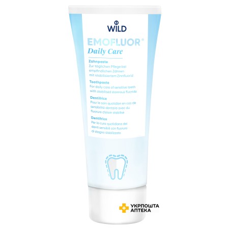 Зубна паста Emofluor Daily Care із стаб. фторидом олова, 75мл (Dr. Wild &.Co. AG Швейцарія)