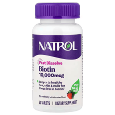Біотин 10000 мкг табл. полуниця №60 Natrol