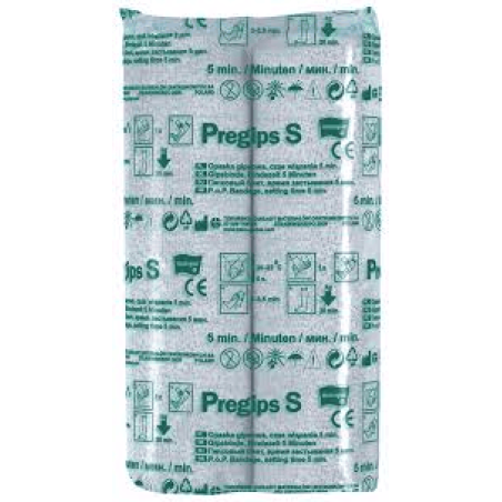 Бинт гіпсовий PREGIPS S. (5 хв., 12 см x 3м, 2 шт.) Torunskie ZMO