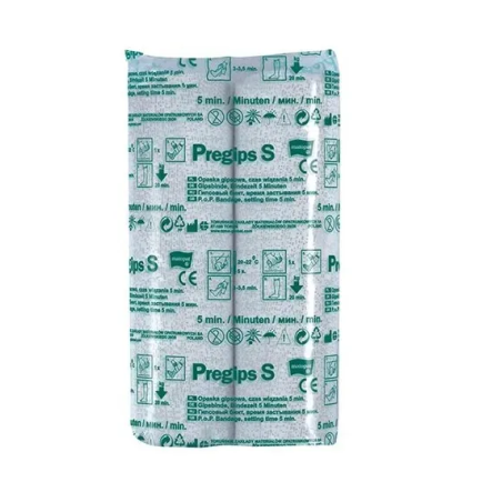 Бинт гіпсовий PREGIPS S. (5 хв., 15 см x 3м, 2 шт.) Torunskie ZMO