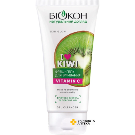 Фреш-гель для вмивання Біокон I Love Kiwi з вітаміном С, 150 мл Біокон (Україна)