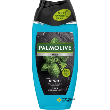Гель для душу Palmolive Men Sport Ефірні олії м'яти та листя кедра 250 мл Colgate-Palmolive (Італія)
