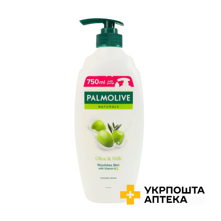 Гель-крем для душу Palmolive Naturals Оливка та Молочко, 750 мл Colgate-Palmolive (Польща)