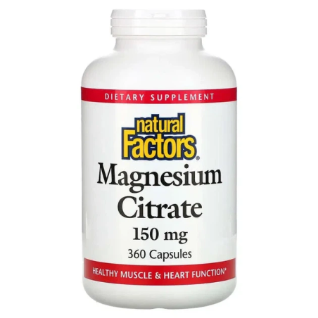 Магній цитрат (Magnesium Citrate) 150 мг капс. №360 Natural Factors