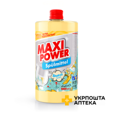 MAXI POWER Засіб д/миття посуду 1 л Банан запаска Гютерсон (Україна)