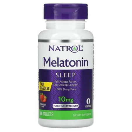 Мелатонін 10 мг полуниця табл. №60 Natrol 