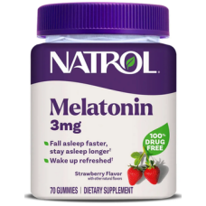 Мелатонін 3 мг жув. табл. зі смаком полуниці №70 Natrol