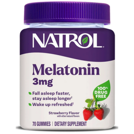 Мелатонін 3 мг жув. табл. зі смаком полуниці №70 Natrol