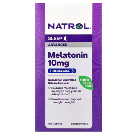 Мелатонін для сну (Advanced Sleep Melatonin) 10 мг табл. №100 Natrol