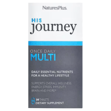 Нейчерс Плас Мультивітаміни для чоловіків His Journey Once Daily Multi табл. №30 Natural Organics Laboratories, Inc.
