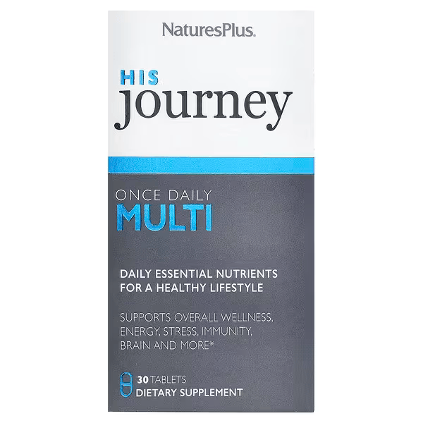 Нейчерс Плас Мультивітаміни для чоловіків His Journey Once Daily Multi табл. №30 Natural Organics Laboratories, Inc.