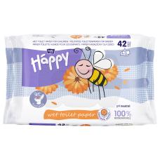 Папір туалетний вологий BELLA BABY HAPPY з екстрактом нагідки 42 шт. Torunskie ZMO (Польща)