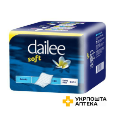 Пелюшки Dailee Soft одноразові поглинаючі, 60 см х 60 см №20 Drylock Technologies (Чеська Республіка)