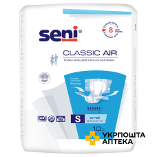 Підгузки для дорослих SENI CLASSIC AIR small №10 Torunskie ZMO (Польща)