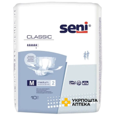 Підгузки для дорослих SENI CLASSIC medium №10 Torunskie ZMO (Польща)