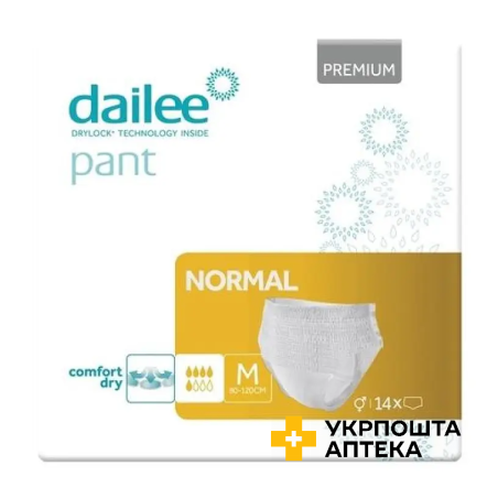 Підгузки-трусики для дорослих Dailee Pant Premium Normal, розмір M №14 Drylock Technologies (Чеська Республіка)