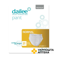 Підгузки-трусики для дорослих Dailee Pant Premium Normal, розмір XL №14 Drylock Technologies (Чеська Республіка)