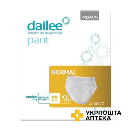 Підгузки-трусики для дорослих Dailee Pant Premium Normal, розмір XL №14 Drylock Technologies (Чеська Республіка)