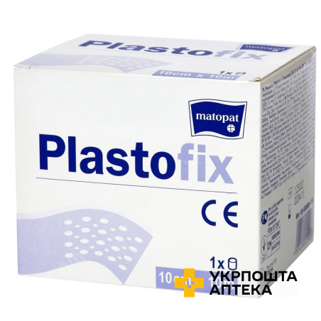 Пластир медичний matopat PLASTOFIX (10 см * 10 м) Torunskie ZMO (Польща)